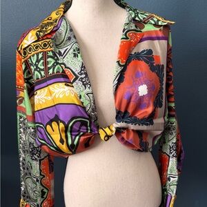 Zara Multicolor Patterned Blouse